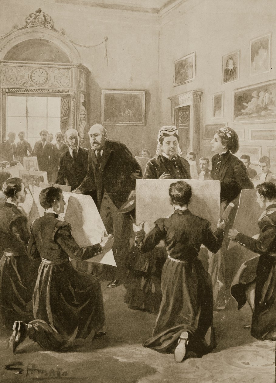 Bluecoat Boys zeigen ihre Zeichnungen Königin Victoria im Buckingham Palace, 3. April 1873, aus 