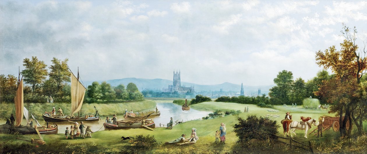Glorreicher Sommer, Gloucester vom Nordwesten, 1879 von G. F. Walton