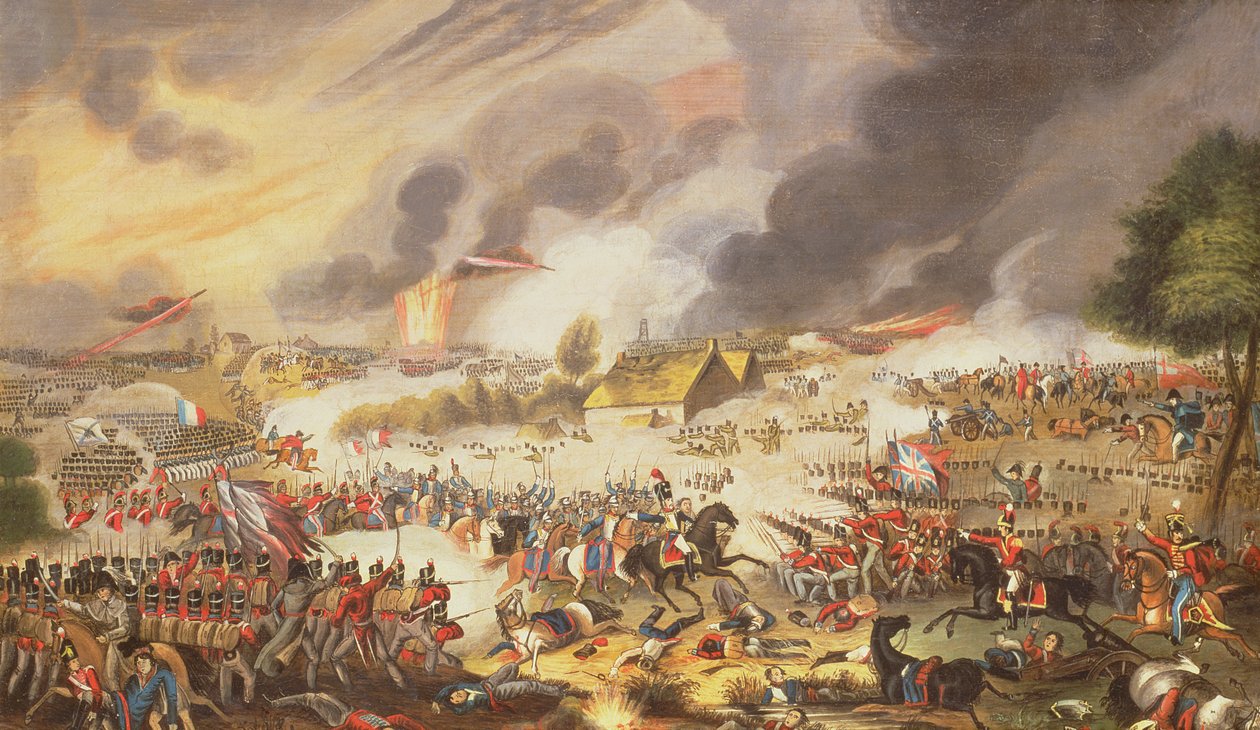Die Schlacht von Waterloo, 18. Juni 1815, 1842 von G. Newton