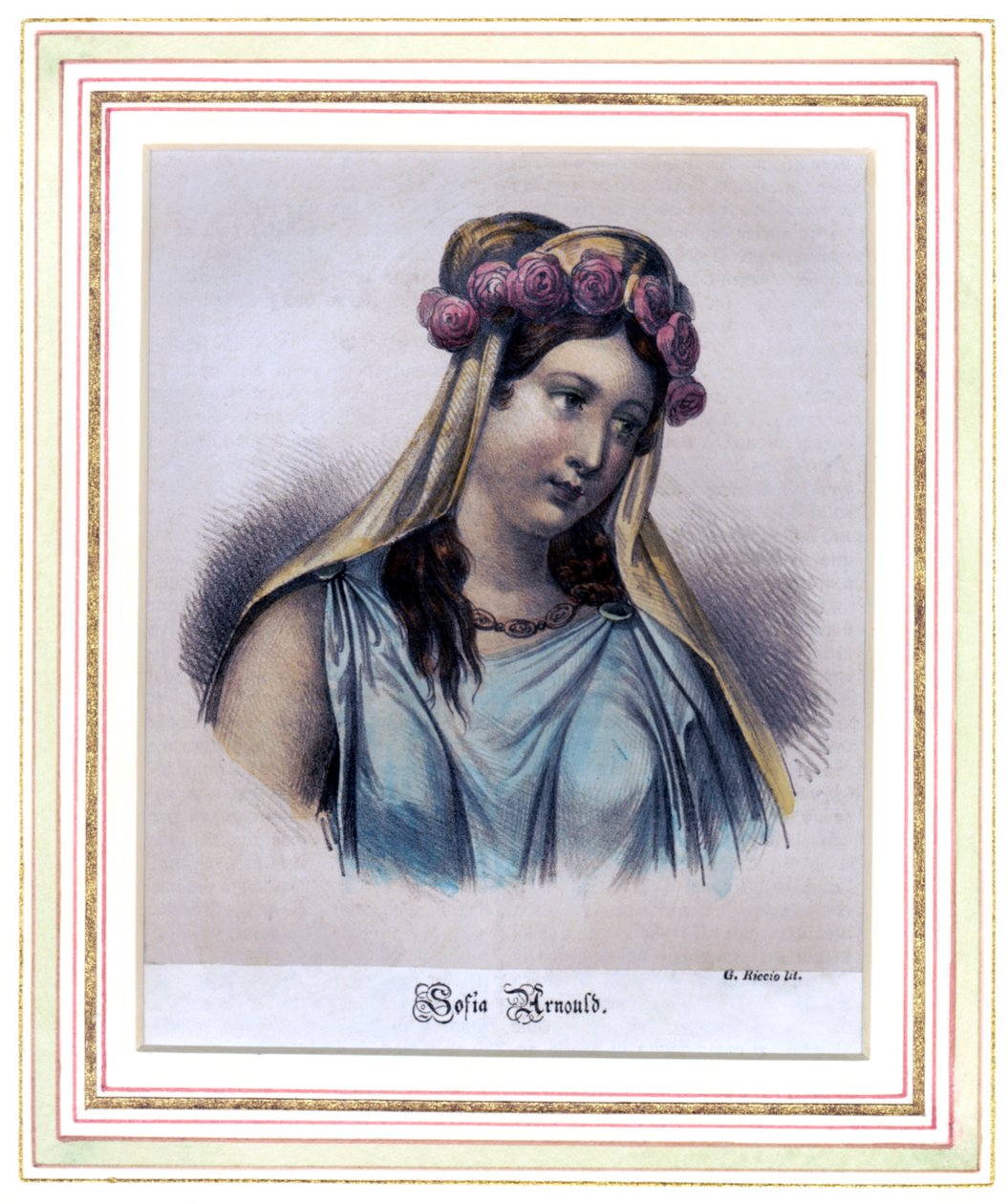 Sophie Arnould, französische Sopranistin von G. Riccio