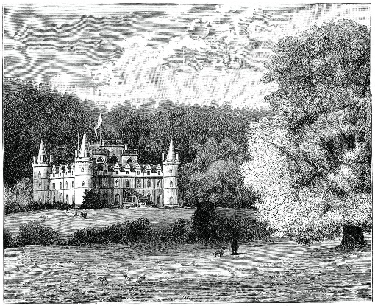 Inverary Castle, Westschottland, 1900 von G. W. Wilson and Company
