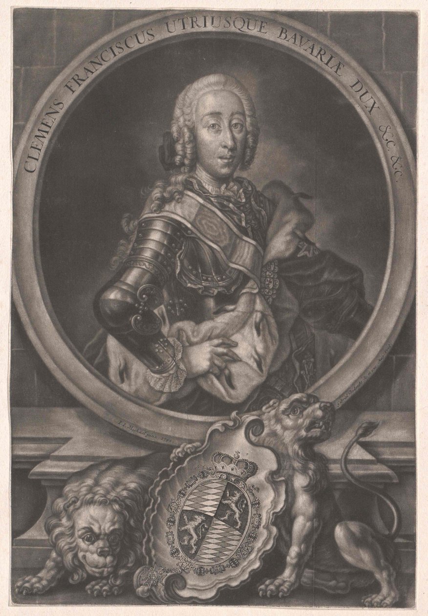 Bodenehr nach Michael - Clemens Franz von Bayern von Gabriel Bodenehr the Younger