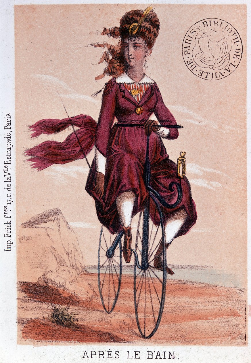 Nach dem Bad. Lithografie von Darlinghe nach Gosthiaux von Gabriel Gostiaux