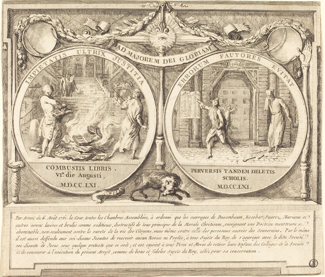 Vertreibung der Jesuiten (Expulsion des Jesuites) von Gabriel Jacques de Saint Aubin