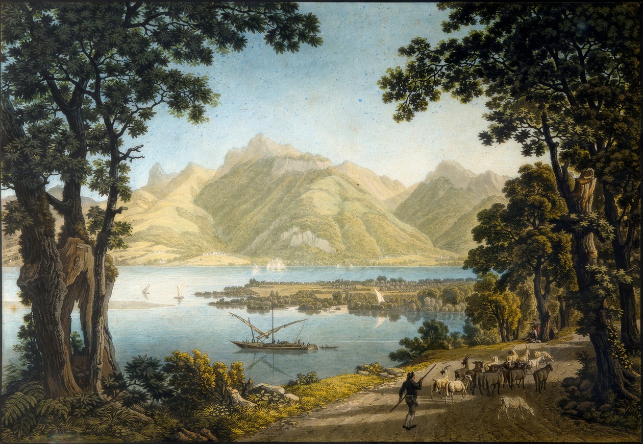 Genfersee bei Le Bouveret von Gabriel Lory