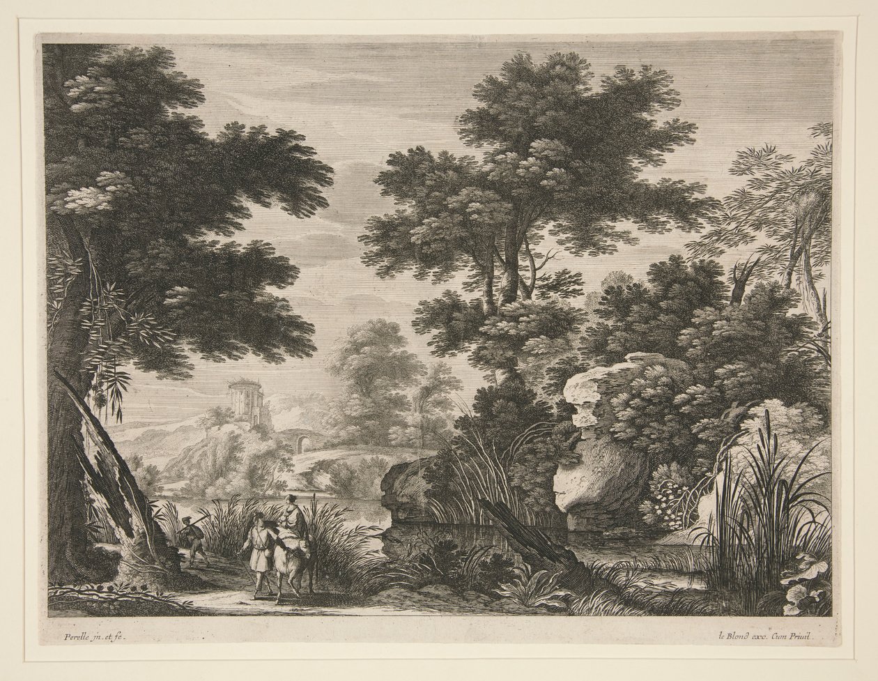 Landschaft mit der Flucht nach Ägypten von Gabriel Perelle