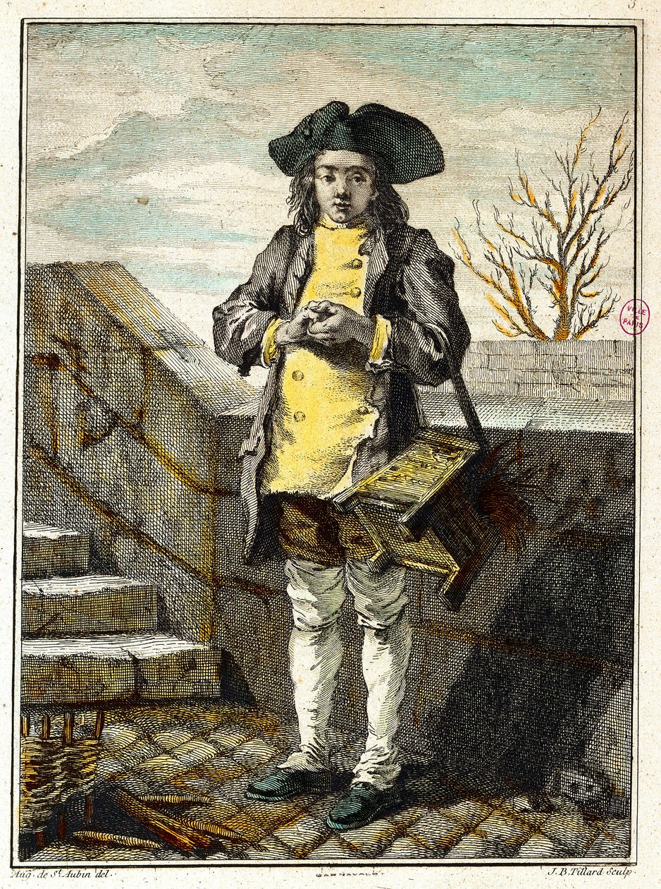 Alte Berufe: der Schuhputzer von Gabriel de Saint Aubin