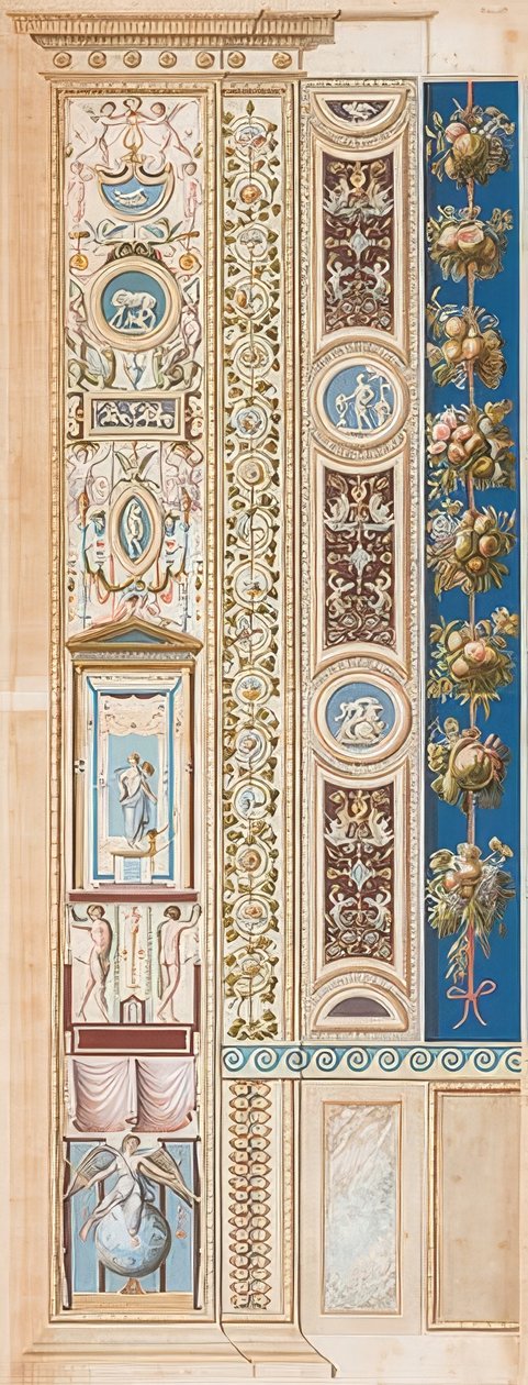 Pilaster Loggia IV (Verzierung, in welcher der Genius des Ruhms sitzt) von Gaetano Savorelli