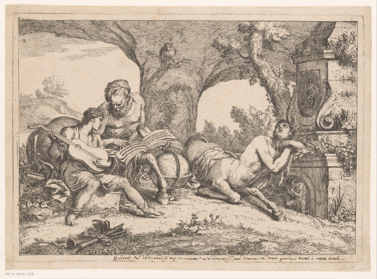 Achilles wird von Chiron unterrichtet von Gaetano Zompini (possibly)