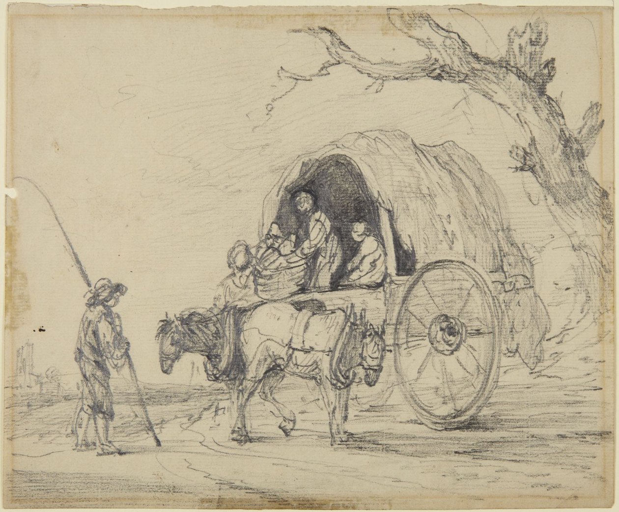 Junge, Pferde und ein Karren von Gainsborough Dupont