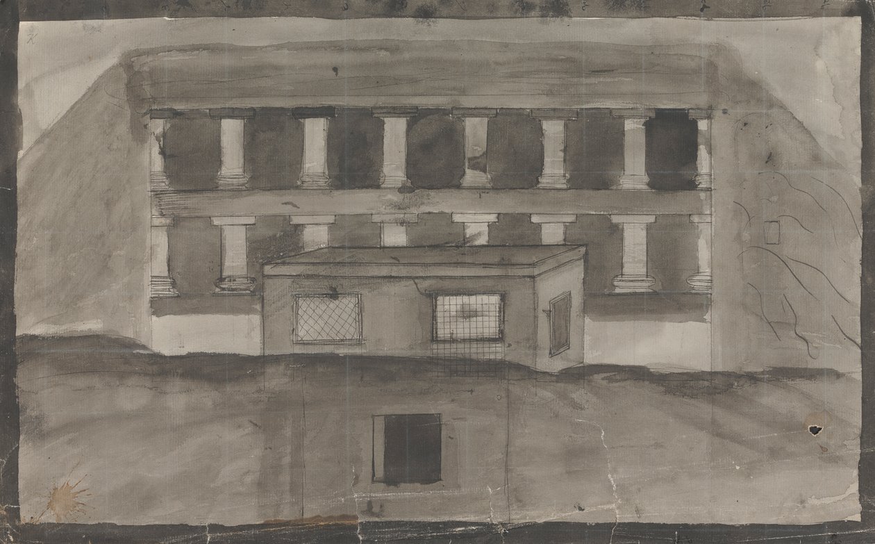 Tempel Eingang, Ellora von Gangaram Chintaman Tambat