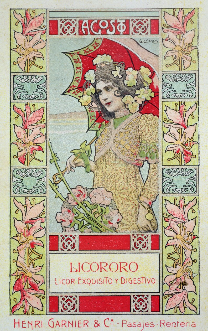 August, aus einem Kalender für Henri Garnier & Co. von Gaspar Camps Junyent