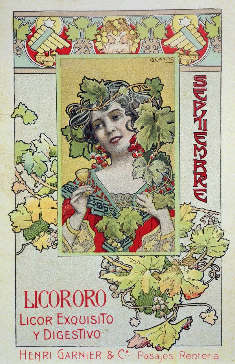 September, aus einem Kalender für Henri Garnier & Co. von Gaspar Camps Junyent