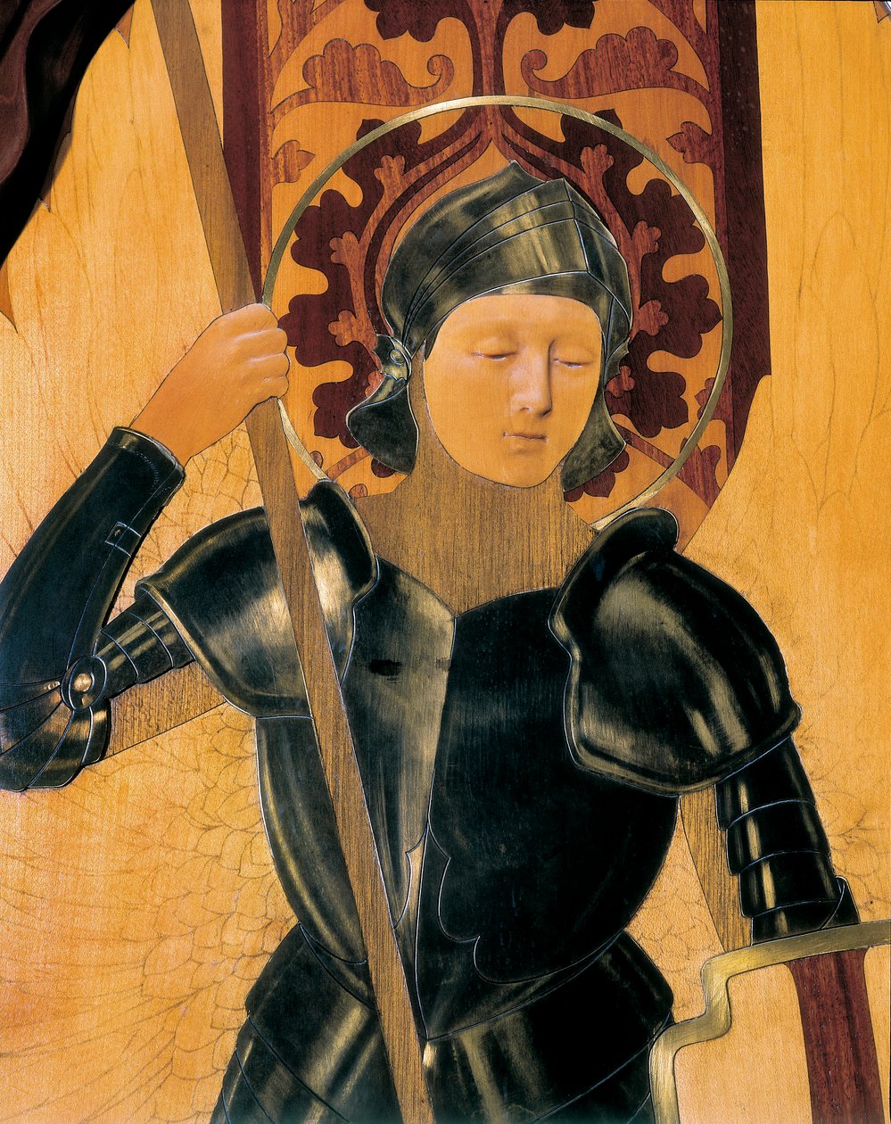 Heiliger Georg (Detail) von Gaspar Homar i Mesquida