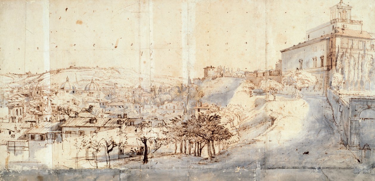 Villa Medici in Rom von Gaspar van Wittel