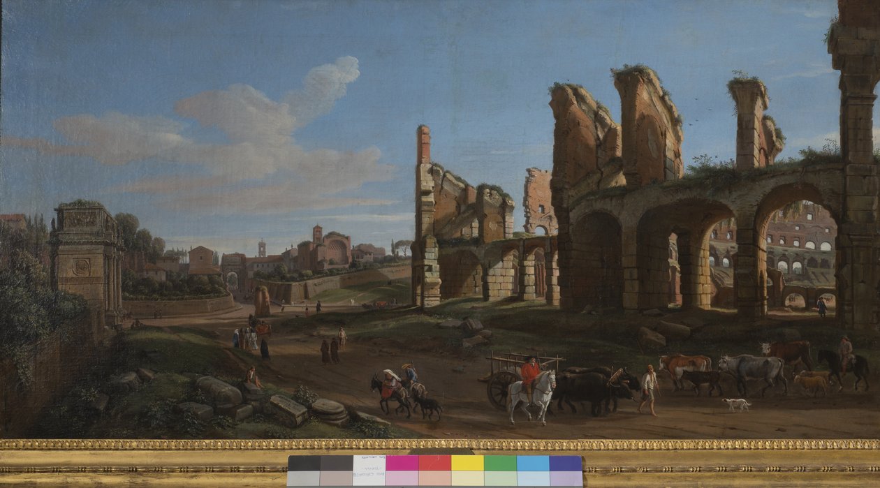 Das Kolosseum und das Forum Romanum von Gaspar van Wittel