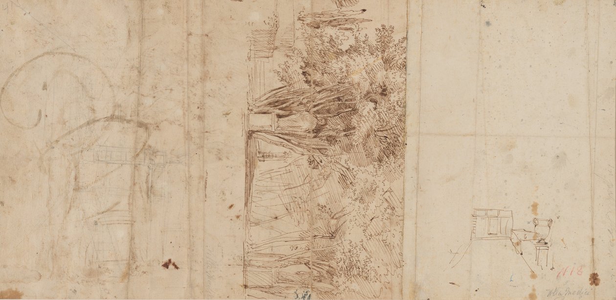 Die Gärten der Villa Medici von Gaspar van Wittel