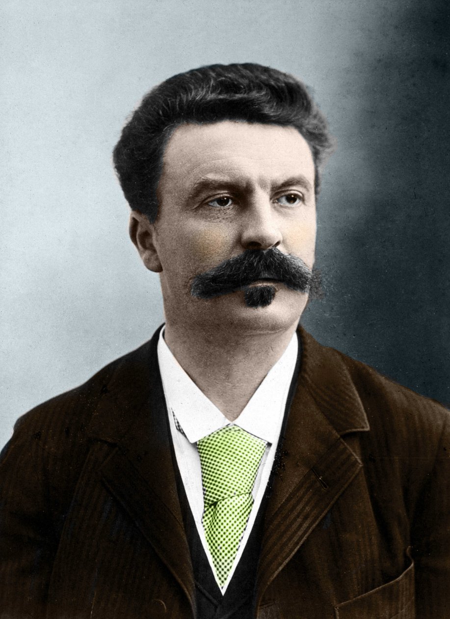 Guy de Maupassant (1850-1893), französischer Schriftsteller von Nadar von Gaspard Felix Tournachon Nadar