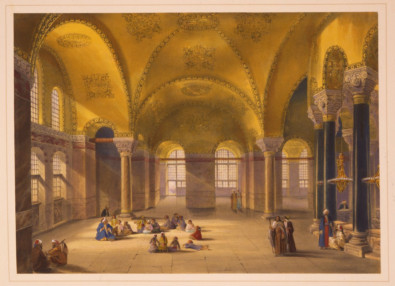 Das Innere des Gynäceums der Ayasofya-Moschee, ehemals die Kirche Hagia Sophia von Gaspard Fossati