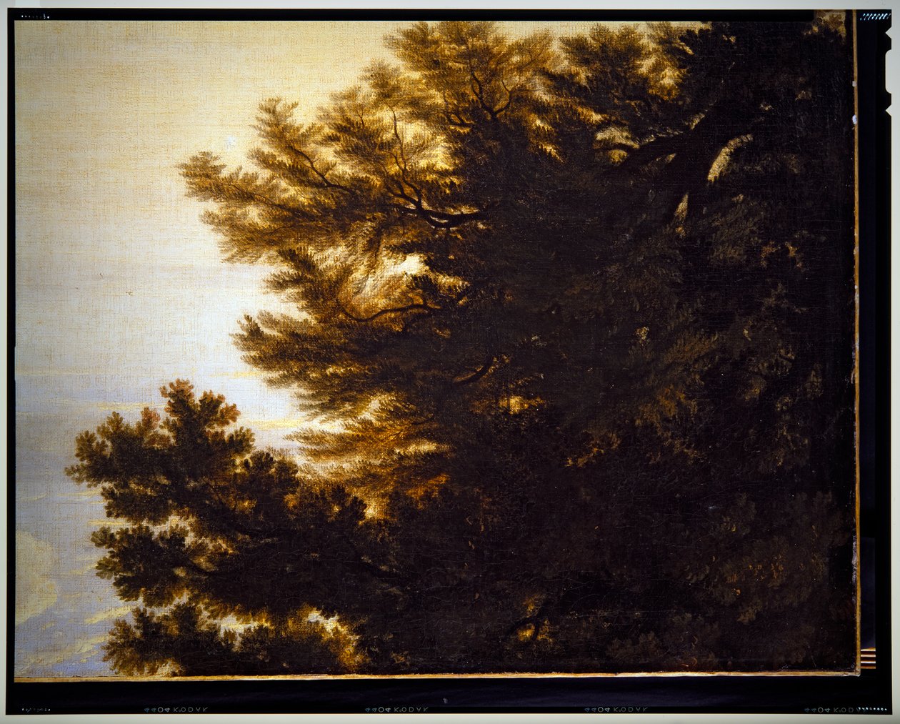 Italienische pastorale Landschaft (Detail), undatiert von Gaspard Poussin Dughet