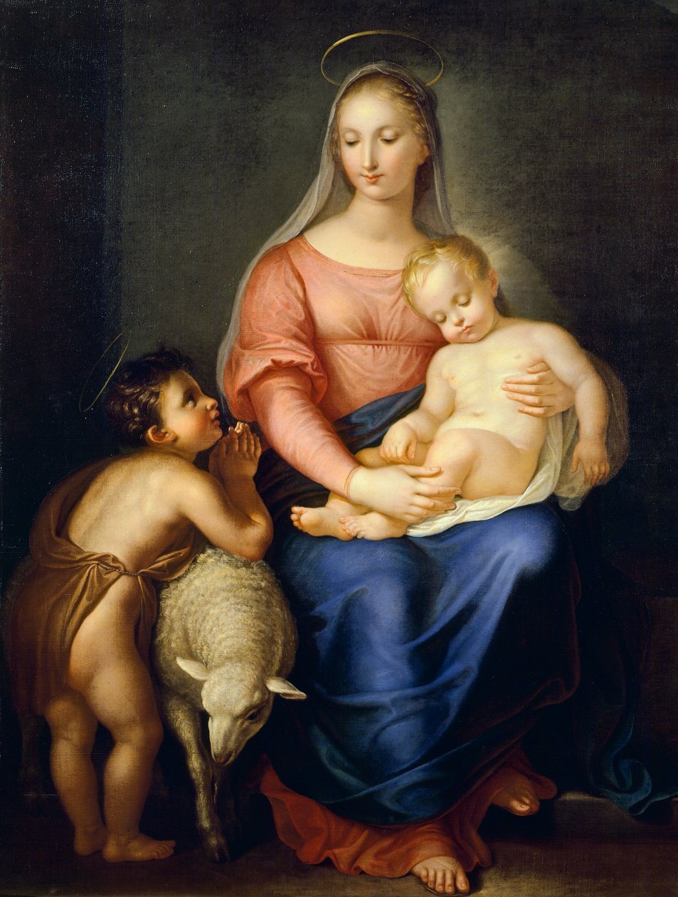 Madonna mit Kind und Johannes dem Täufer von Gaspero Martellini