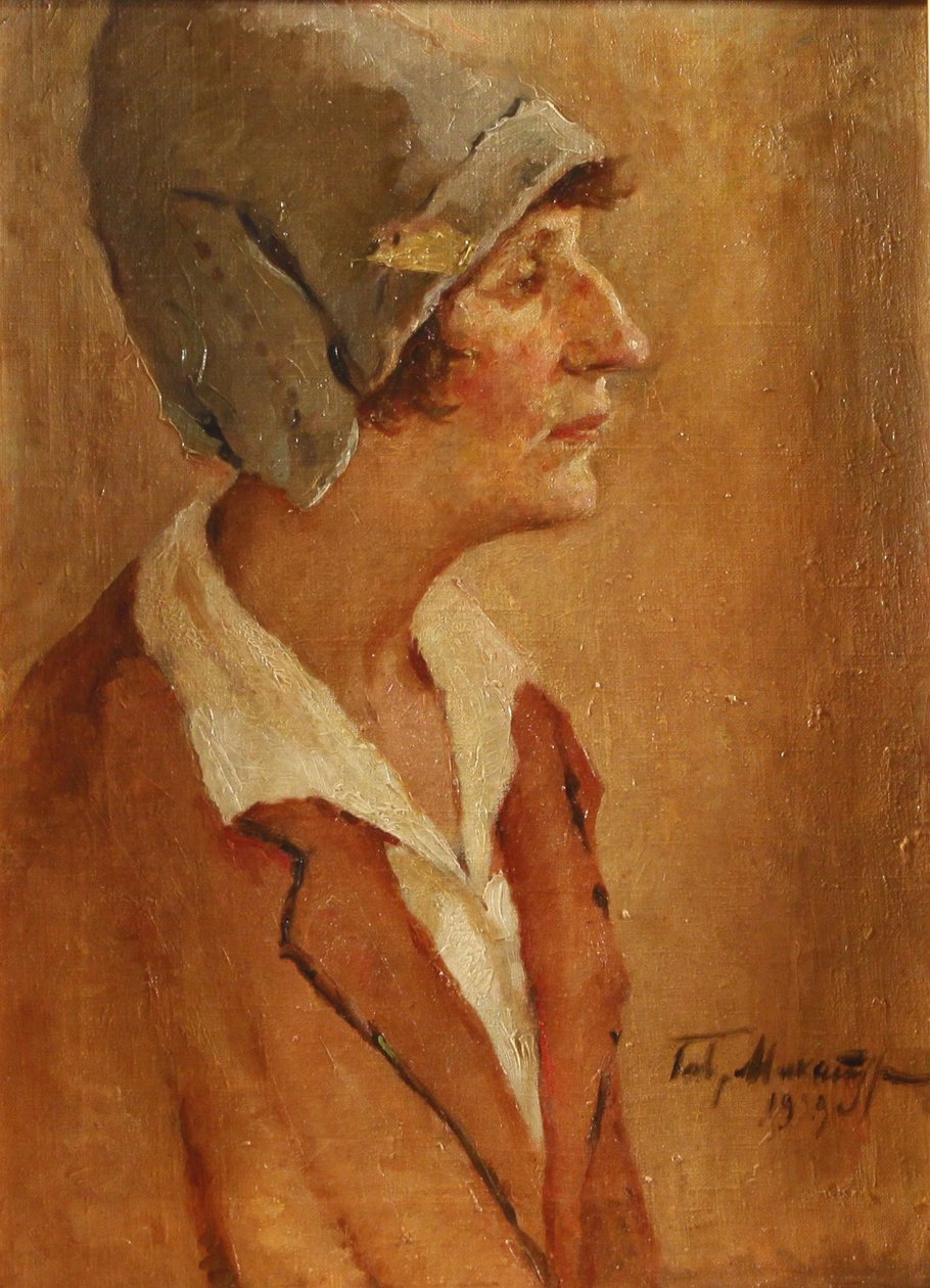 Porträt der Dichterin Anna Achmatowa 1889-1966, 1929 von Gavriil Petrovich Makaturin