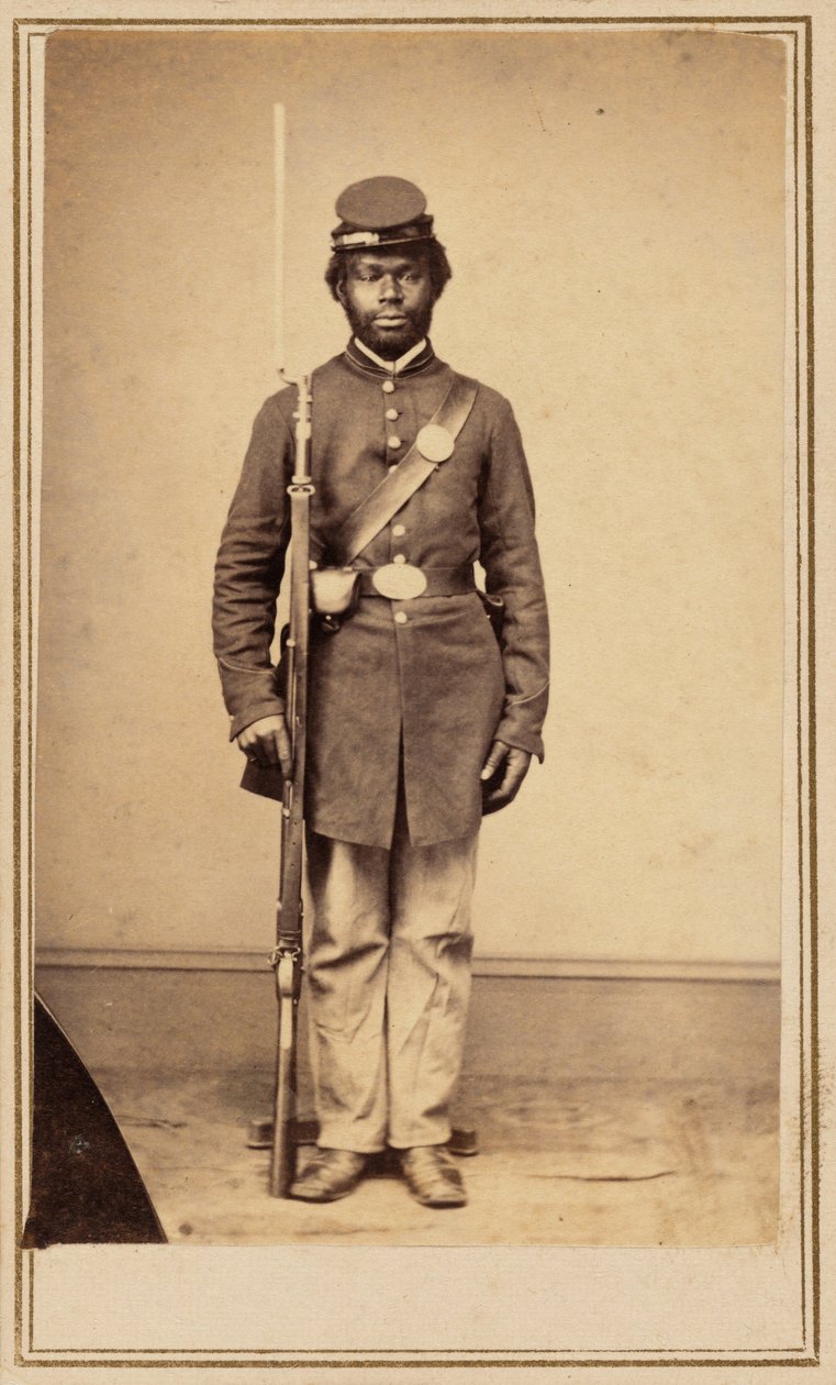 Christopher Anderson, Priv. Co. F. 108 U.S.C.T., 1865 (Foto) von Gayford & Speidel