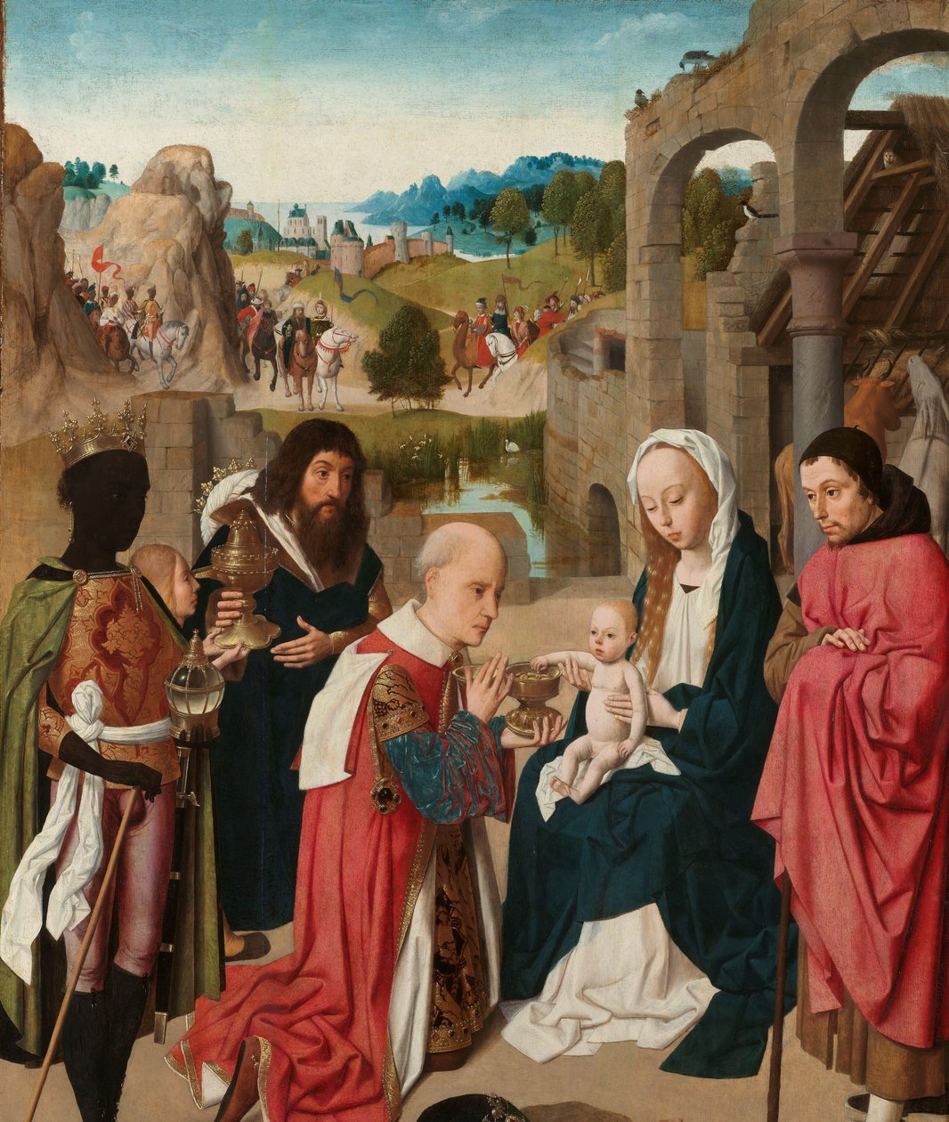 Die Anbetung der Könige von Geertgen Tot sint Jans