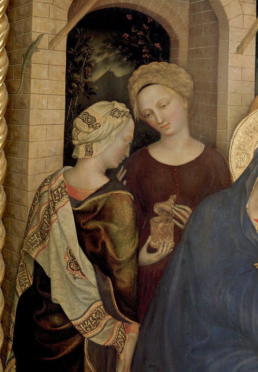 Anbetung der Heiligen Drei Könige (Detail) von Gentile da Fabriano