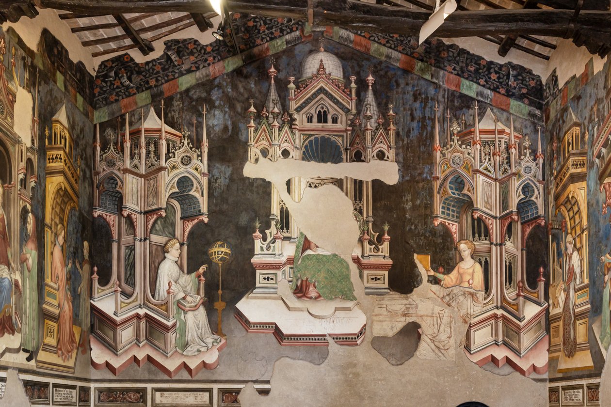 Die Halle der freien Künste und Planeten von Gentile da Fabriano