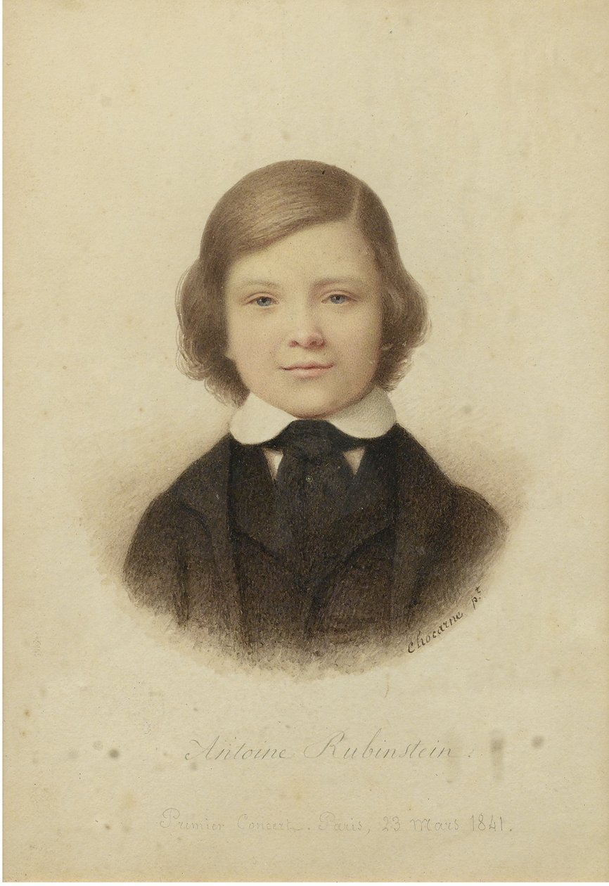 Anton Rubinstein 1829-1894, im Alter von 12 Jahren, 1841 von Geoffroy Alphonse Chocarne