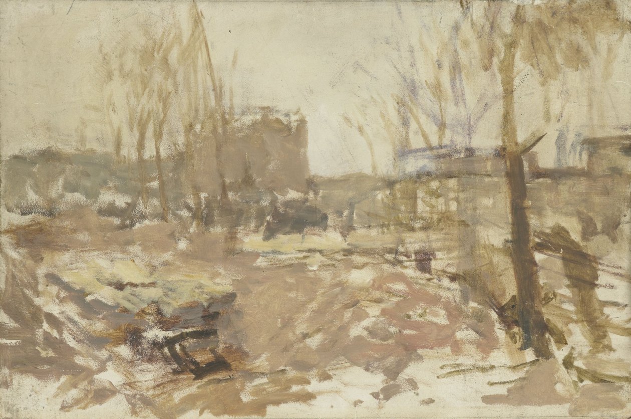 Baustelle an der De Clercqstraat von Georg-Hendrik Breitner