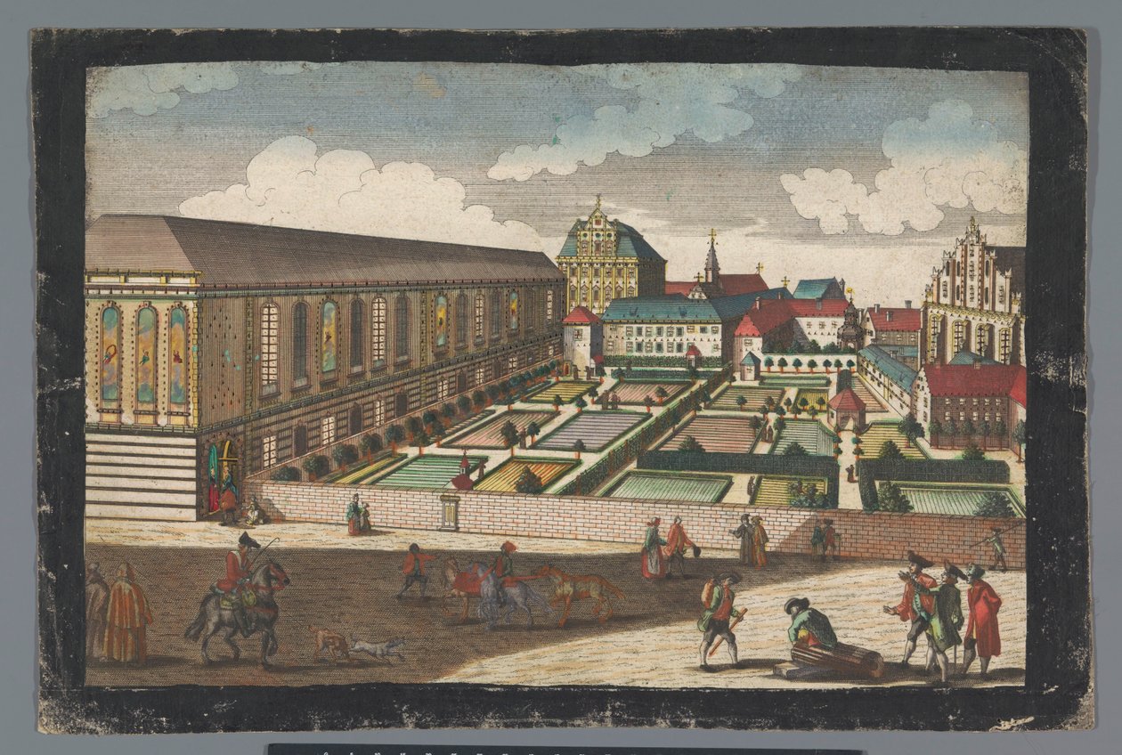 Ansicht des Königspalastes und des Kapuzinerklosters in Breslau von Georg Balthasar Probst (possibly)