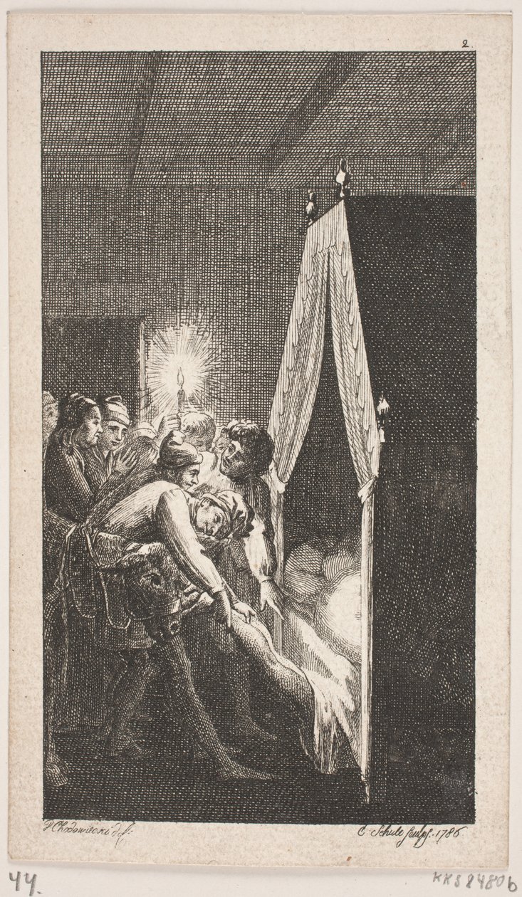 Titelvignette zu Smollett "Peregrine Pickles Tildragelser" von Georg Christian Schule