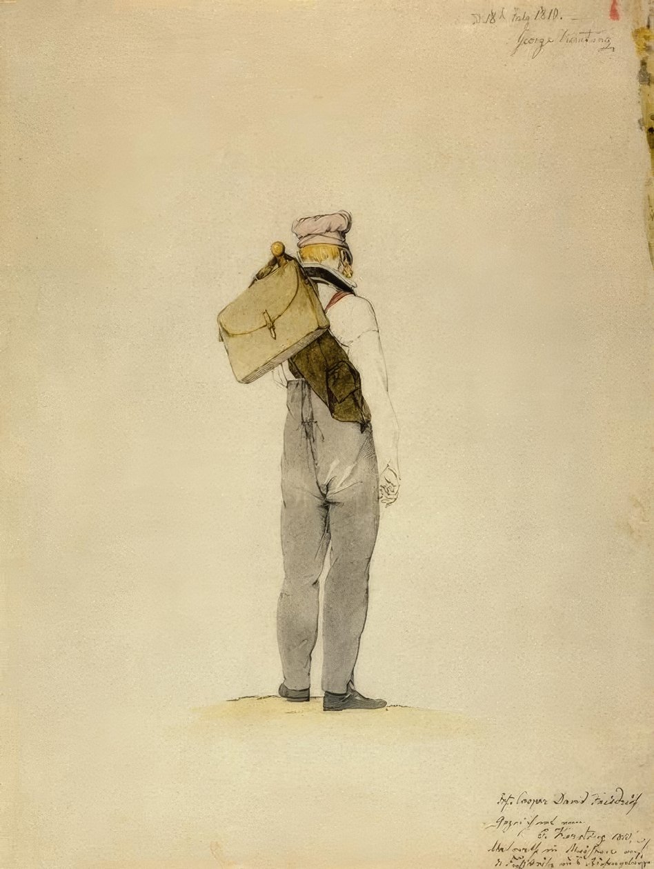 C.D. Friedrich auf einer Fußreise im Riesengebirge von Georg Friedrich Kersting