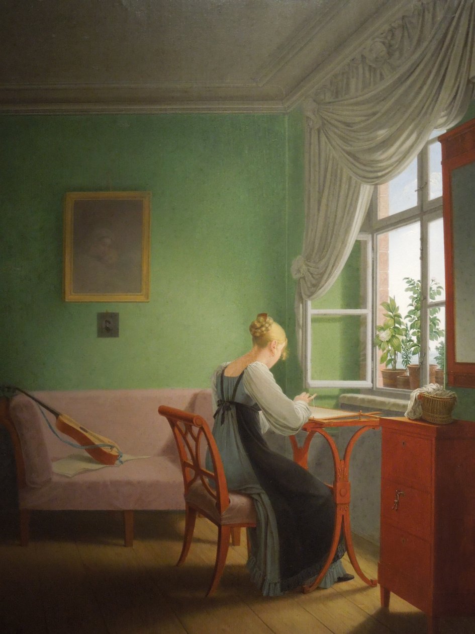 Stickereifrau von Georg Friedrich Kersting