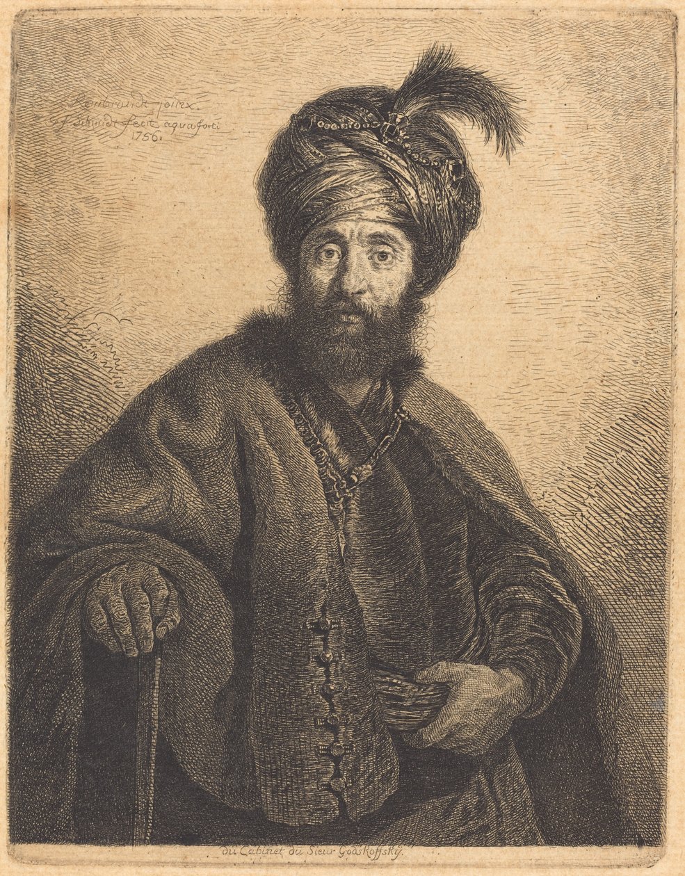 Der Perser von Georg Friedrich Schmidt after Rembrandt van Rijn