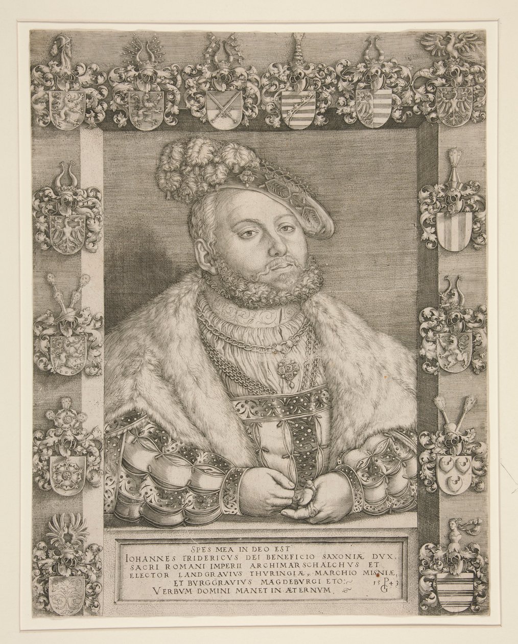Friedrich der Weise, Kurfürst von Sachsen von Georg Pencz