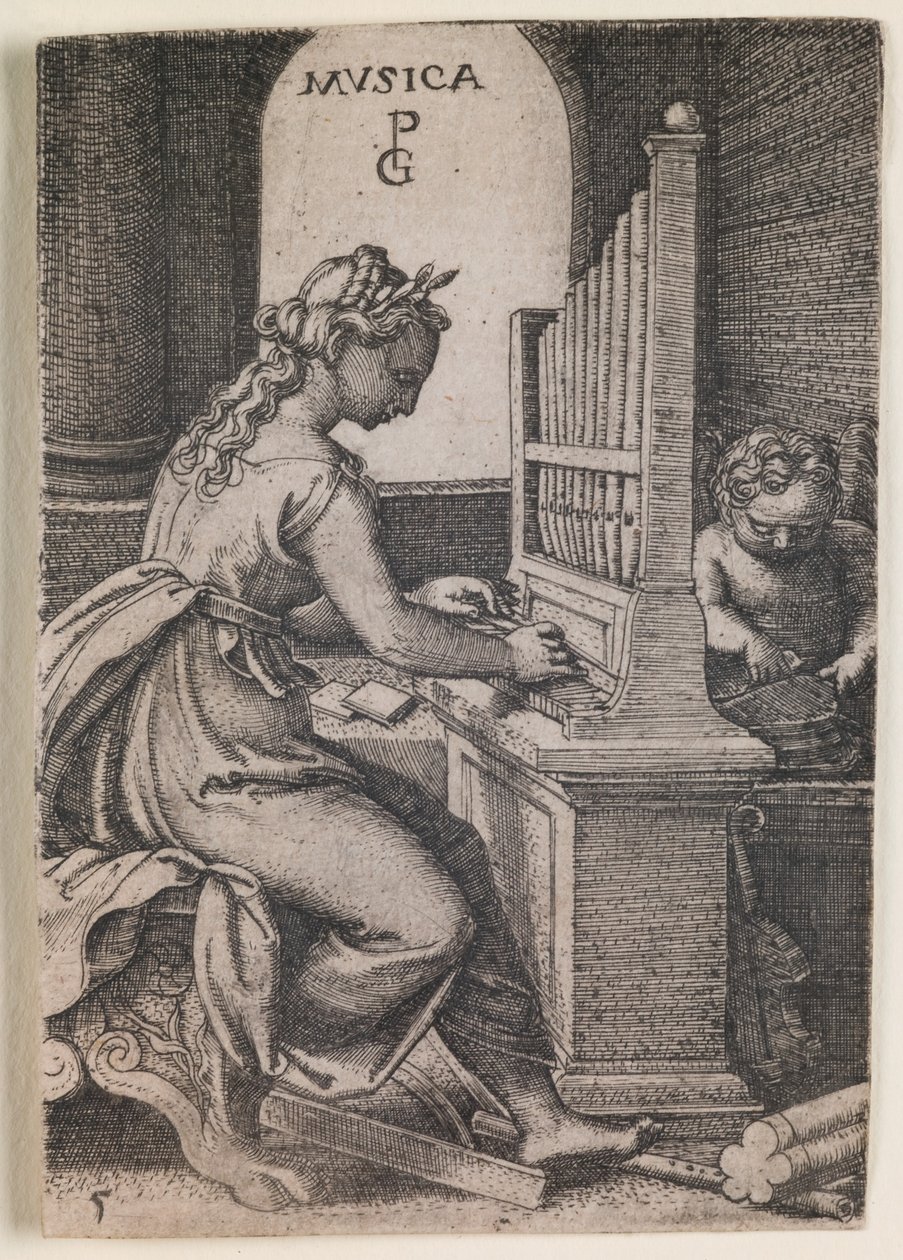 Musica, aus der Serie "Die Freien Künste" von Georg Pencz