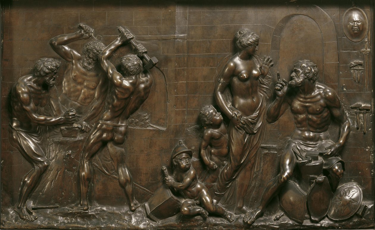 Venus in der Schmiede des Vulkan von Georg Raphael Donner
