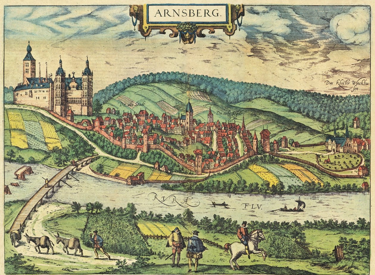 Arnsberg von Georg and Hogenberg Franz (1535-90) Braun