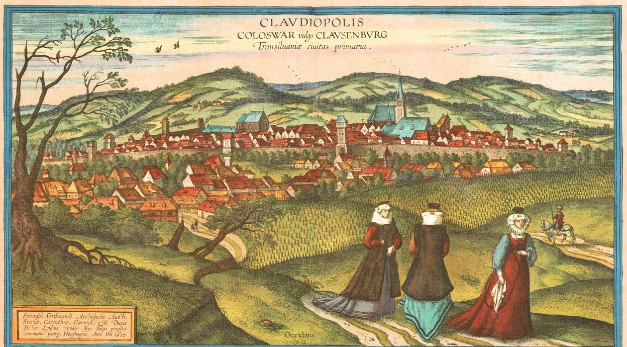 Dakien, Rumänien von Georg and Hogenberg Franz (1535 90) Braun