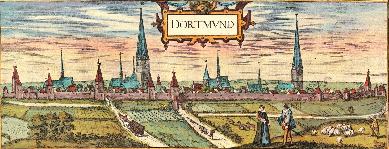 Dortmund von Georg and Hogenberg Franz (1535 90) Braun