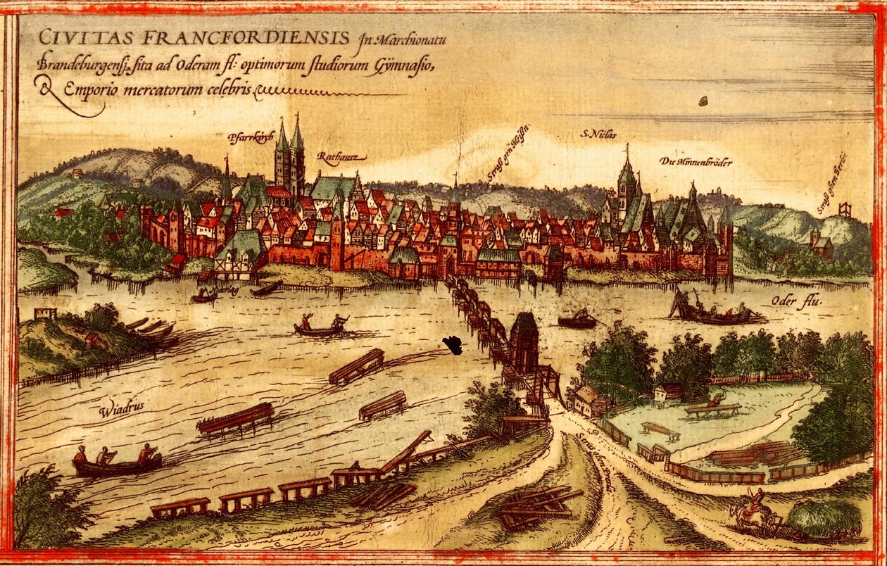 Frankfurt an der Oder von Georg and Hogenberg Franz (1535 90) Braun