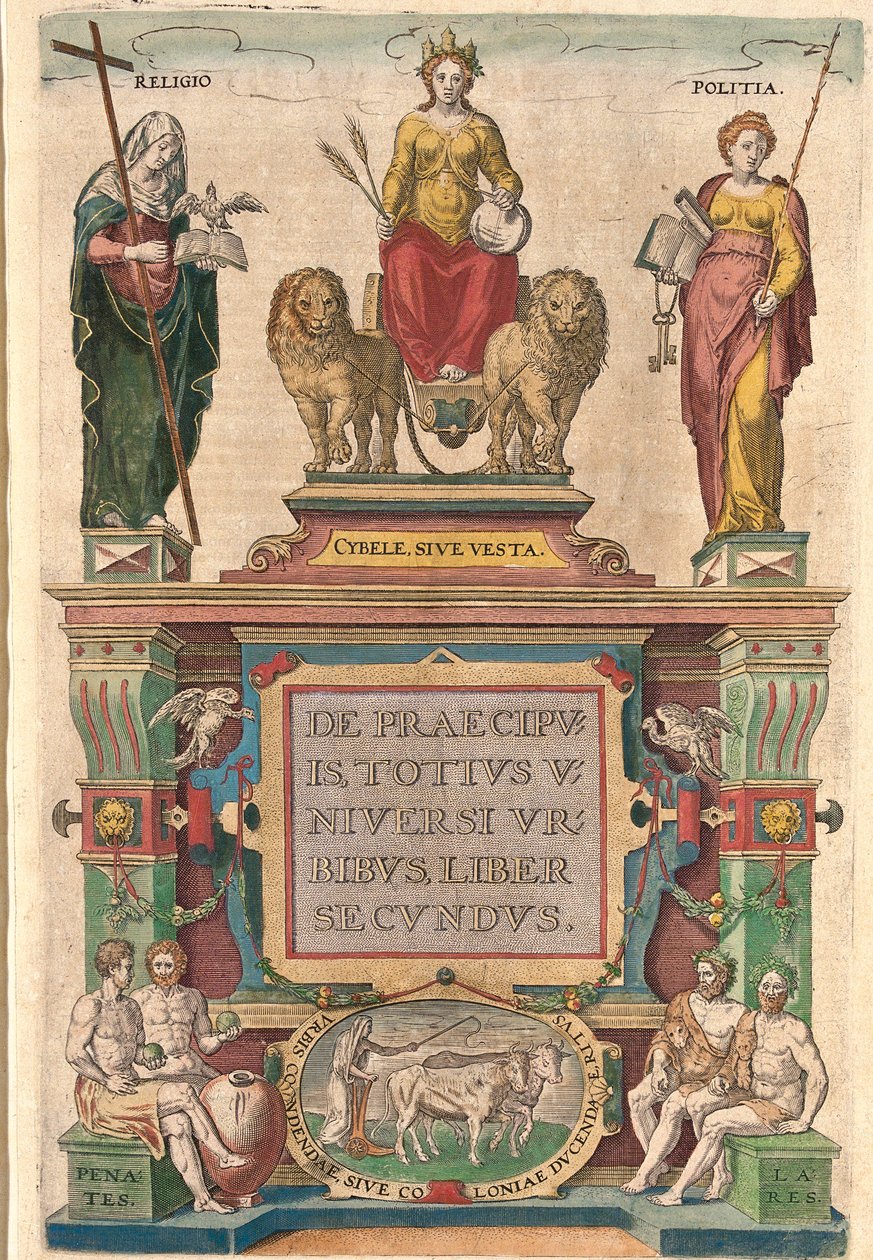 Titelblatt des Buches Civitates orbis terrarum von Braun und Hogenberg von Georg and Hogenberg Franz (1535 90) Braun