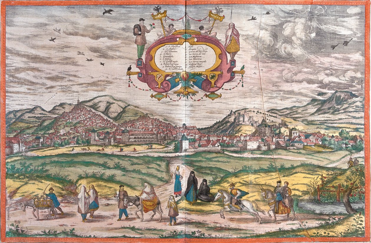 Granada, Spanien von Georg and Hogenberg Franz (1535 90) Braun