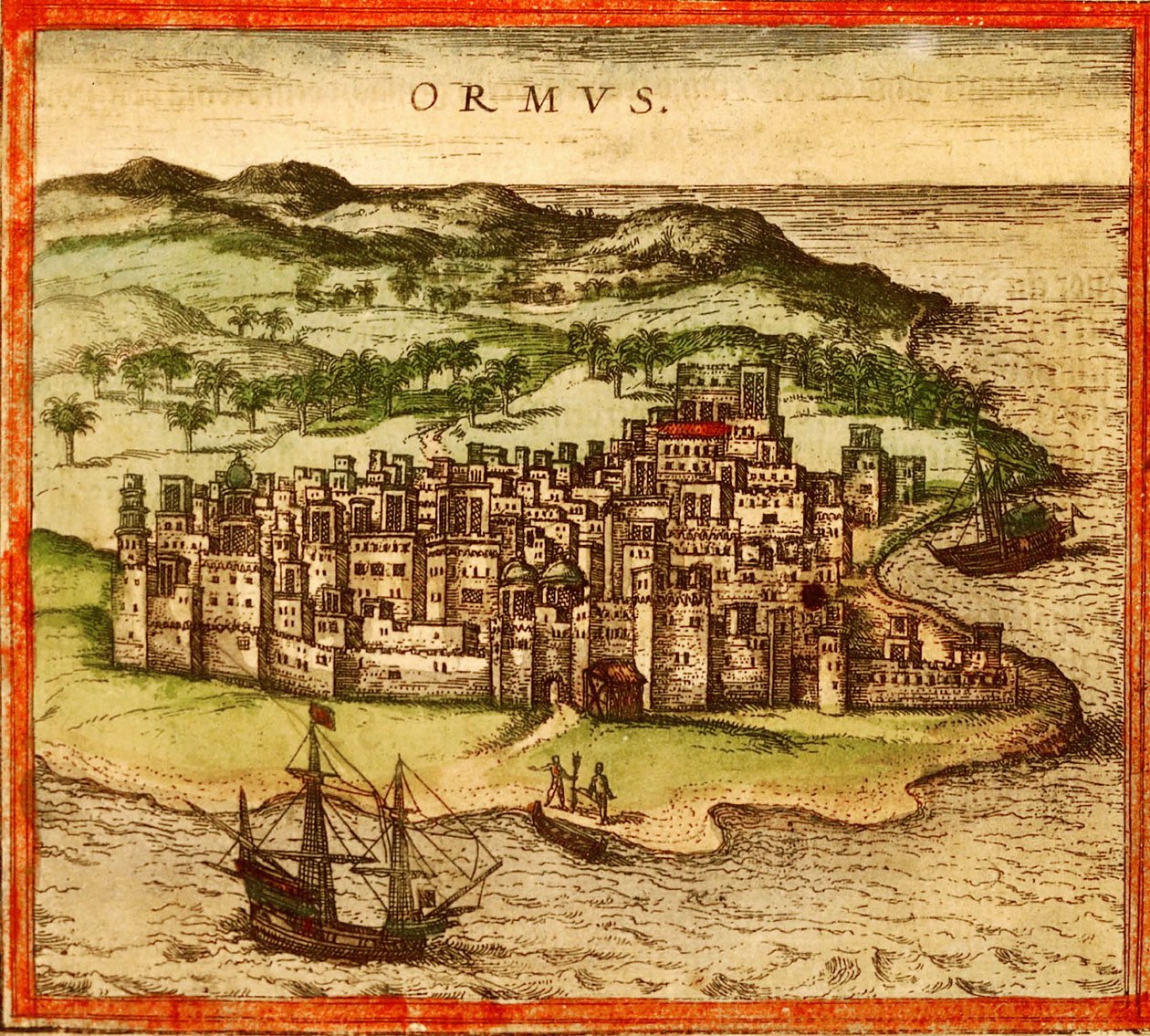 Hormuz, Persien, Iran von Georg and Hogenberg Franz (1535 90) Braun
