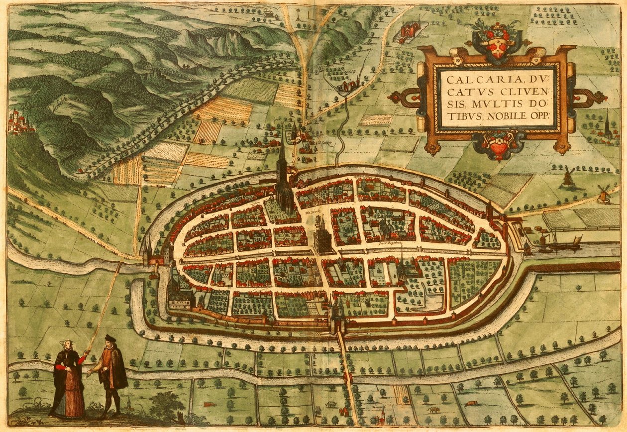 Kalkar, Deutschland von Georg and Hogenberg Franz (1535 90) Braun