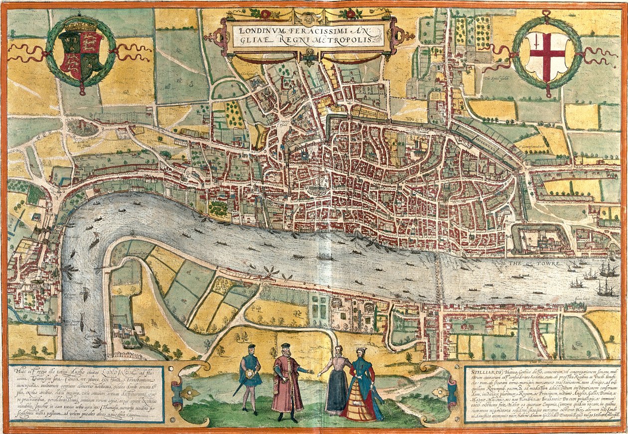 London, Großbritannien von Georg and Hogenberg Franz (1535 90) Braun