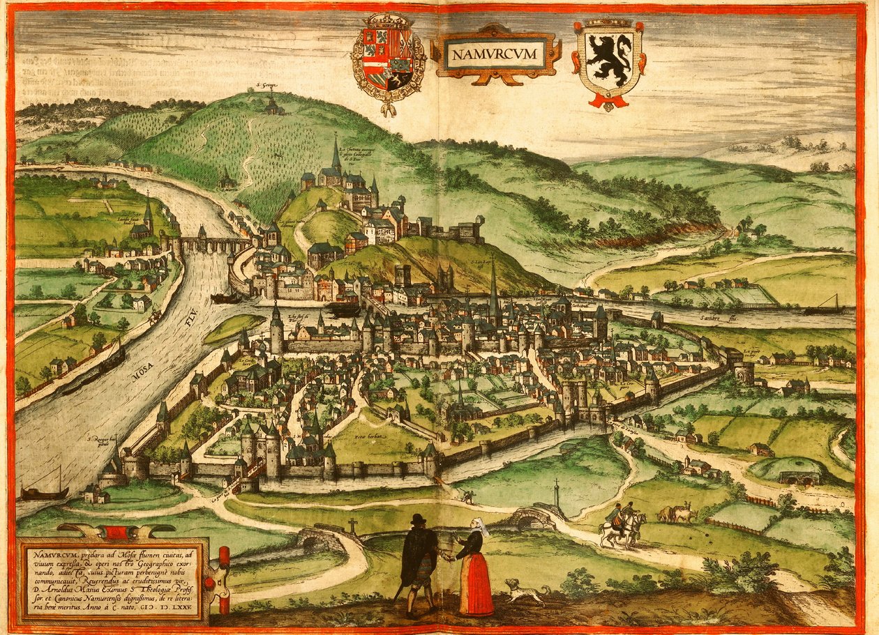 Namur, Belgien von Georg and Hogenberg Franz (1535 90) Braun